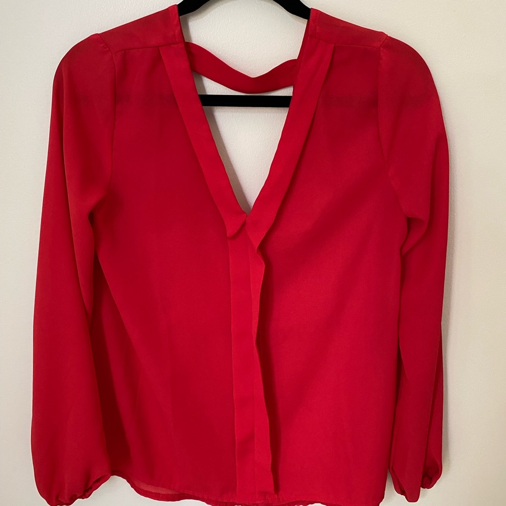 Red blouse. Size S